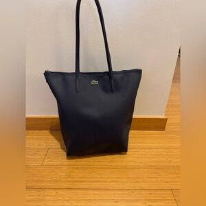 Lacoste tote bag.  Never used. Navy color.